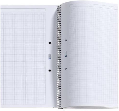 Miquelrius Spiral Notebook Maths (Square Box) A5 120 Sheets Evolution Professional Black 1pcs