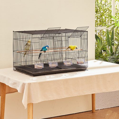 Vevor Bird Cage 76x46.5x46.5cm. Black