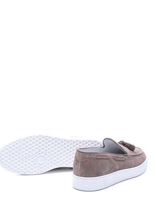 Suede Ανδρικά Loafers σε Γκρι Χρώμα