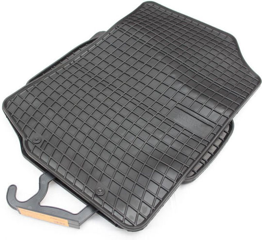 Frogum Set of Front and Rear Mats 4pcs for Peugeot 107 Toyota Aygo Citroen C1 2005-2014 Black