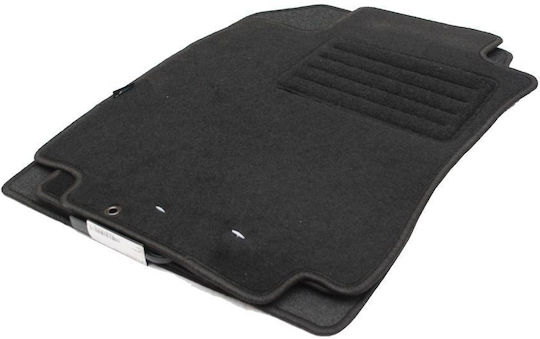 Petex Set of Front and Rear Mats 4pcs for Nissan Tiida 2008-2012 Black