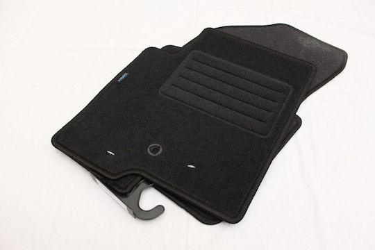 Petex Satz Vorder- und Hintermatten 4Stück aus Teppichboden für Jeep Patriot 2008+ Schwarz