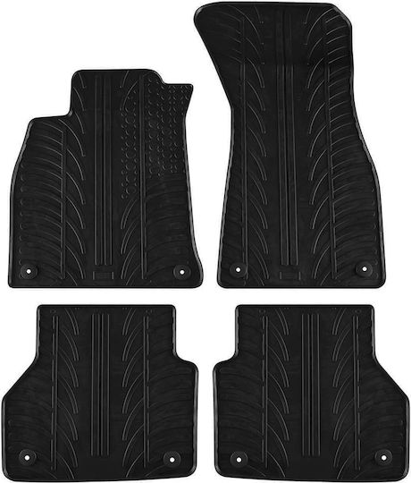 Gledring Set of Front and Rear Mats 4pcs for Audi A6 / A7 Black