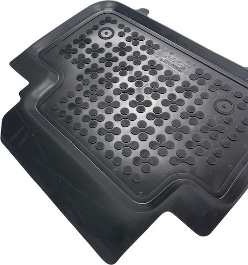 Set of Front and Rear Mats 4pcs Tray Type for BMW Series 5 2023+ Black
