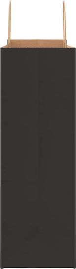 vidaXL Paper Bag for Gift Black 45x48x17cm. 250pcs