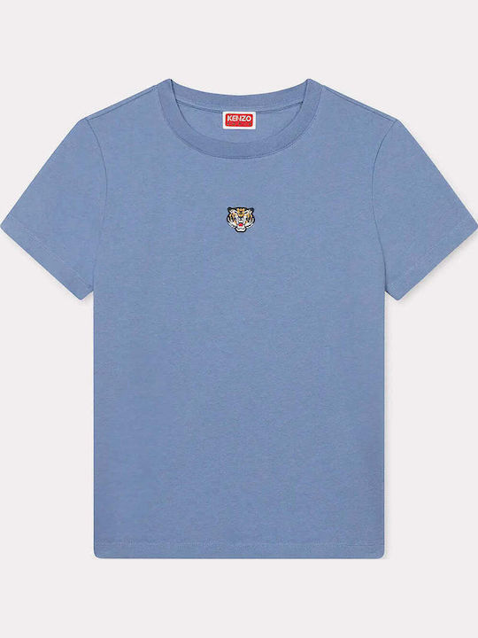 Lucky Tiger Women's T-shirt Blue