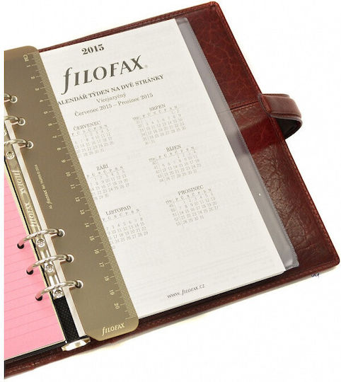 Filofax Organiser A5 Lockwood Täglich Veranstalter Leder 20.5x25.5cm (Μiverse Farben)