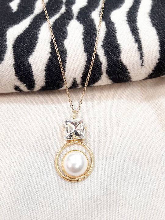 W'el Woman's Elegance Κολιέ από Επιχρυσωμένο Ατσάλι W'el Woman's Elegance Κολιέ από Επιχρυσωμένο Ατσάλι