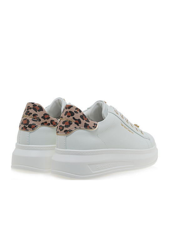 Γυναικεία Sneakers White Leopard Tan