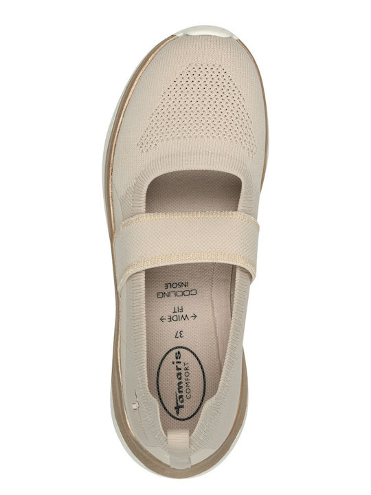 Anatomic Fabric Ballerinas Beige