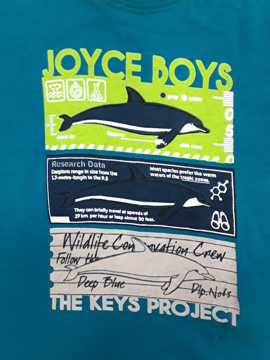 Joyce Παιδικό Σετ με Σορτς Green 2τμχ