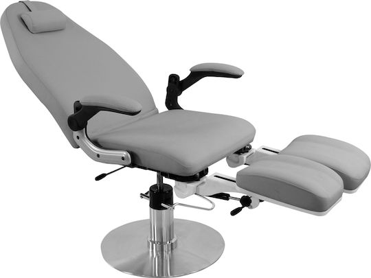 Elegant Furniture Scaun Pedichiură Gri cu Înălțime Reglabilă