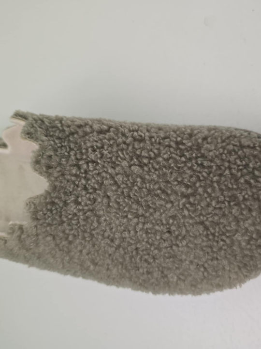 Wooly Χειμερινές Γυναικείες Παντόφλες Πράσινες