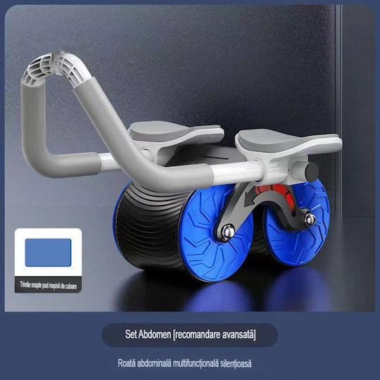 Roată de Exerciții Specială pentru Fitness Kingbest cu Temporizator Wireless Albastru Gri