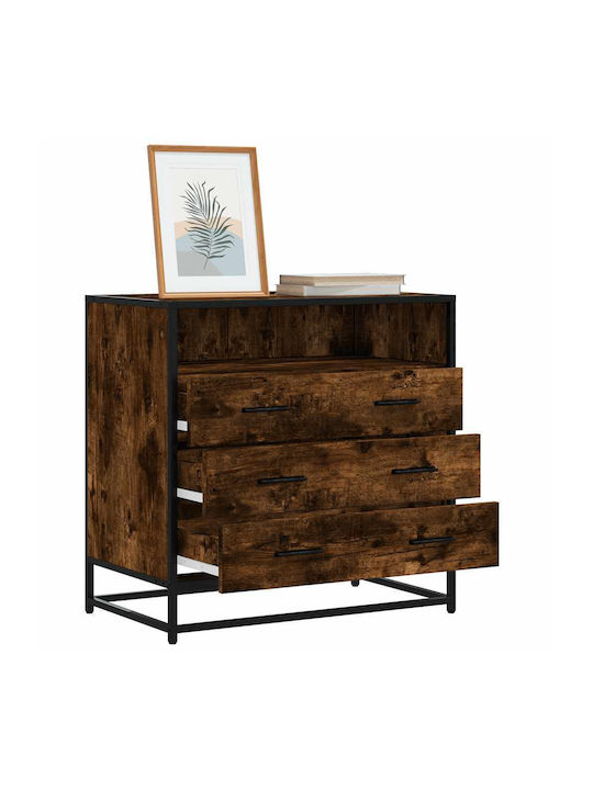 Συρταριέρα Креватокамарас от Дърво и Метал Smoked Oak 70x41x70бр