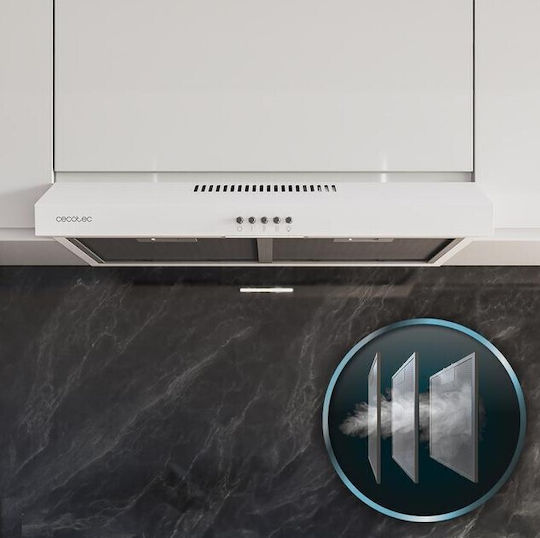 Cecotec Bolero Flux CM 602200 Ελεύθερος Απορροφητήρας 60cm Λευκός