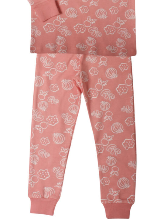 Biorganic Kids' Pajamas Winter Cotton Salmon