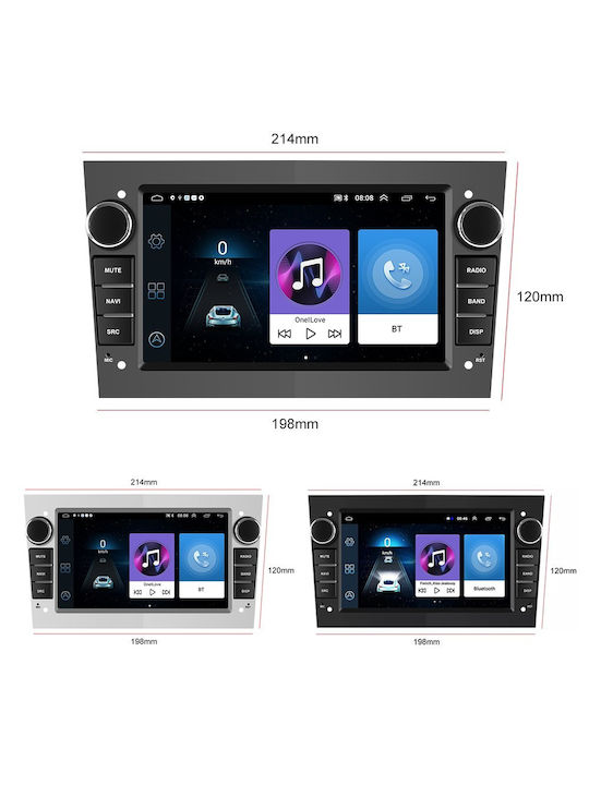 Car-Audiosystem für Opel Corsa / Astra / Vectra / Zafira / Antara / Meriva (Bluetooth/USB/WiFi/GPS/Apple-Carplay/Android-Auto) mit Touchscreen 7"