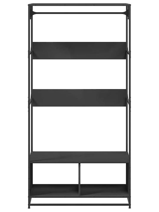 vidaXL Floor Garment Rack made of Wood Black 90x50x180cm