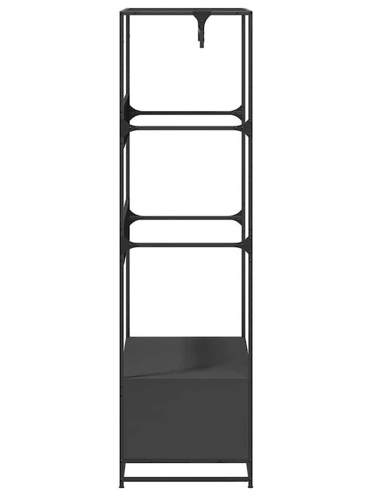 vidaXL Floor Garment Rack made of Wood Black 90x50x180cm