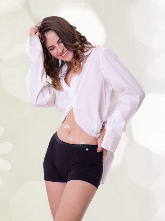 Femi.eko Allbody Menstruations-Shorts Schwarz
