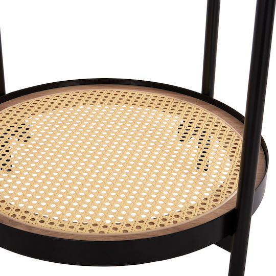 Round Side Table Seitz Glass Natural M50xL50xH55.5cm