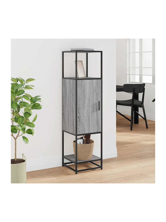 Cabinet Storage Made of Metal & Wood L35.5xW35xH139cm