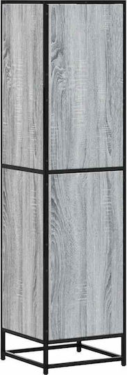 Cabinet Storage Made of Metal & Wood L35.5xW35xH139cm