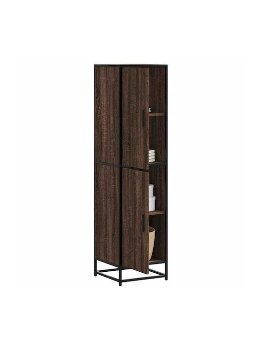 Cabinet Storage Made of Metal & Wood L35.5xW35xH139cm