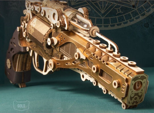 Classic Golden Revolver Hc Wood Puzzle 3D 176pcs
