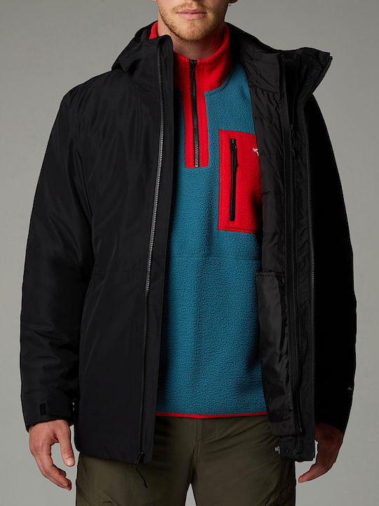 Table Down Triclimate Jacket Waterproof and Windproof Black