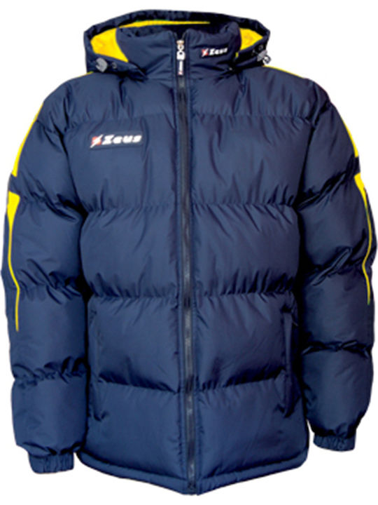 Zeus Giubbotto Rangers Winter Jacket Puffer Blue/Yellow