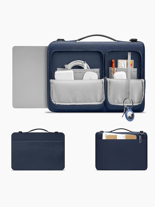 Tech-Protect Defender Τσάντα Ώμου / Χειρός για Laptop 16" σε Μπλε χρώμα