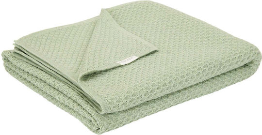 Little Dutch Blanket Nursery Swaddling Blankets Pure Knitted Green 70x100cm