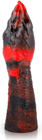 Epic Glass Dildo With Suction Cup Black 16cm
