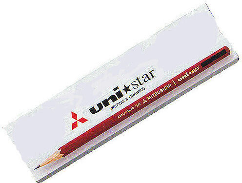 Uni Mitsubishi Star Bleistifte 12 Stück 4902778652183 Minen H