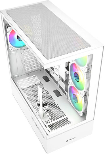 Sharkoon Sharkoon AK6 RGB Gaming Midi Tower Κουτί Υπολογιστή με Πλαϊνό Παράθυρο Μαύρο