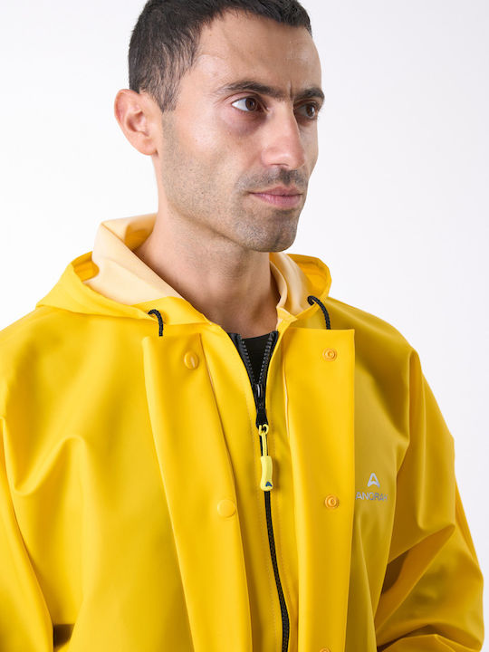 Anorak Αδιάβροχη Καπαρντίνα Strutter Flex X-long Κίτρινο