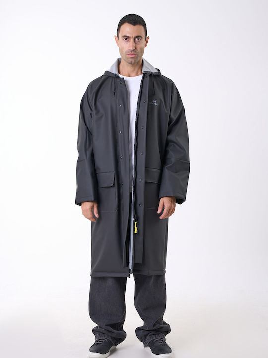 Anorak Αδιάβροχη Καπαρντίνα Strutter Flex X-long Μαύρο