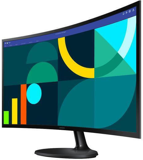 Samsung Essential S3 S27D364GAU VA Gebogen Monitor 27" FHD 1920x1080 mit Reaktionszeit 4ms GTG