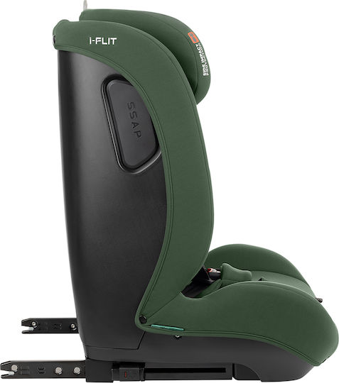 Kikka Boo i-Flit Baby Car Seat i-Size with Isofix Army Green 9-36 kg