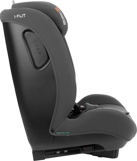 Kikka Boo i-Flit Baby Car Seat i-Size with Isofix Dark Grey 9-36 kg