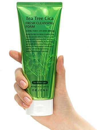 Orjena Tea Tree Cica Facial Cleansing Foam for Oil Control 180ml
