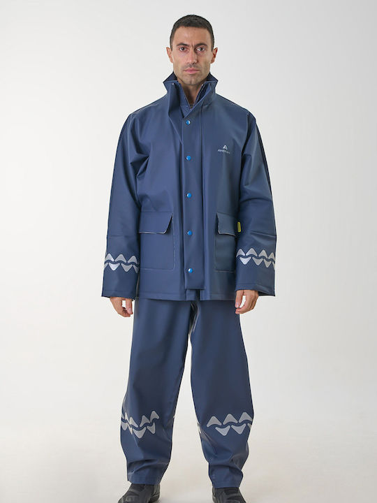 Anorak Wasserdichter Anzug Street R-ii Lang Blau