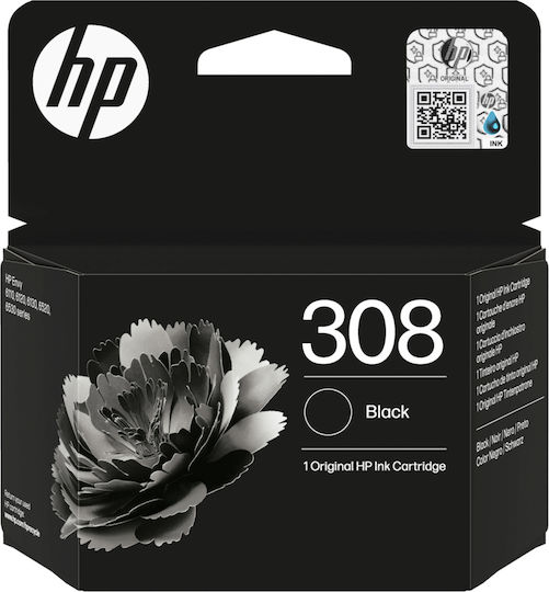 HP 308 Original InkJet Printer Ink Black (7FP21UE)