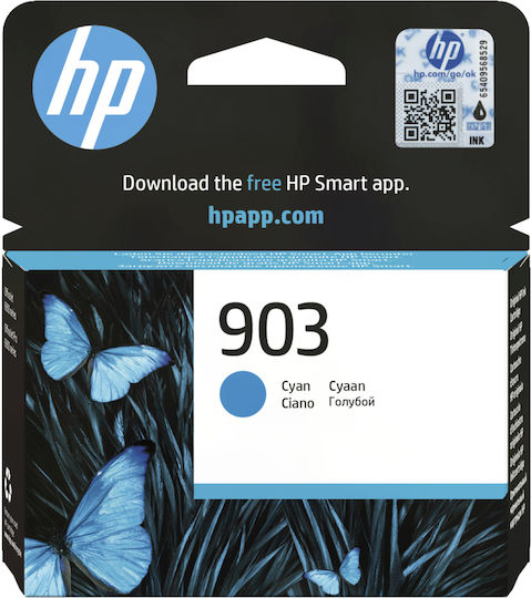 HP 903 Γνήσιο Μελάνι Εκτυπωτή InkJet Κυανό (T6L87AE)