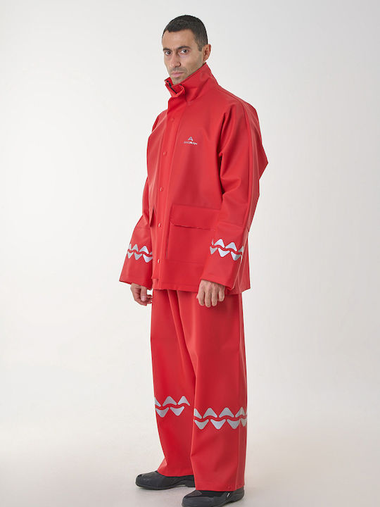 Anorak Αδιάβροχο Κοστούμι Street R-ii Long-κόκκινο