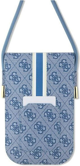 Guess Torebka 4G Stripes Pouch Μπλε GUOWBP4RPSB