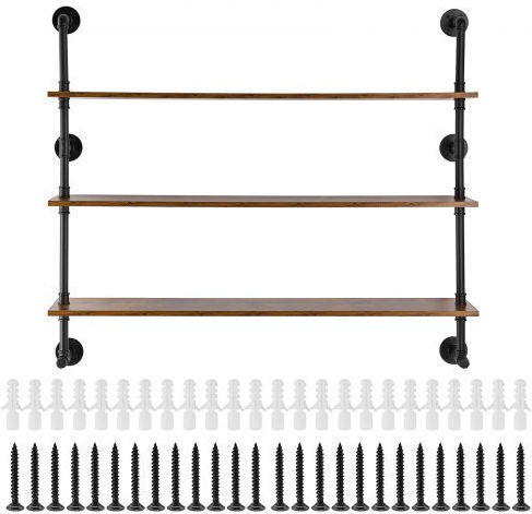 Ράφι Μαύρο 123x25.5x107.5εκ.