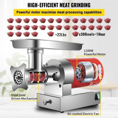 Vevor Mașină de măcinat carne 1100W Roșie